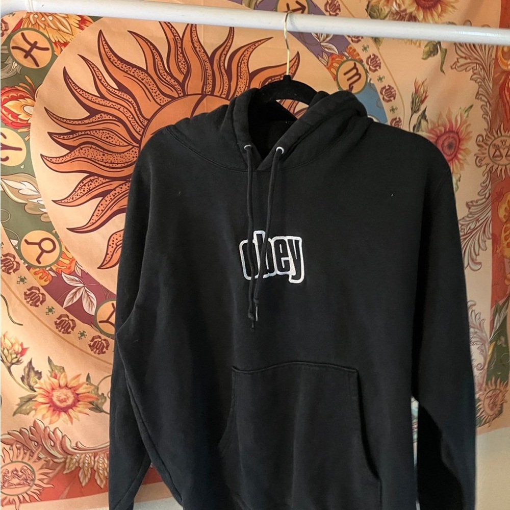 Obey Black Hoodie Sweater